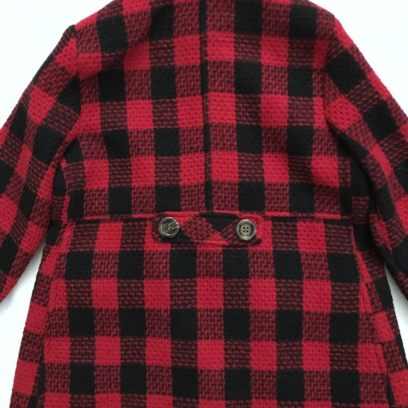 Urban Republic NWT Checkered Pea Coat Girls Various - Picture 7 of 12